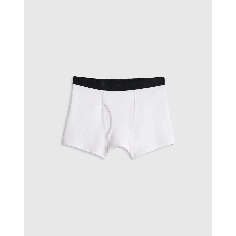 Quince Boys Organic Cotton Spandex Boxer Briefs 5-Pack Multicolor Size 8 NWT
